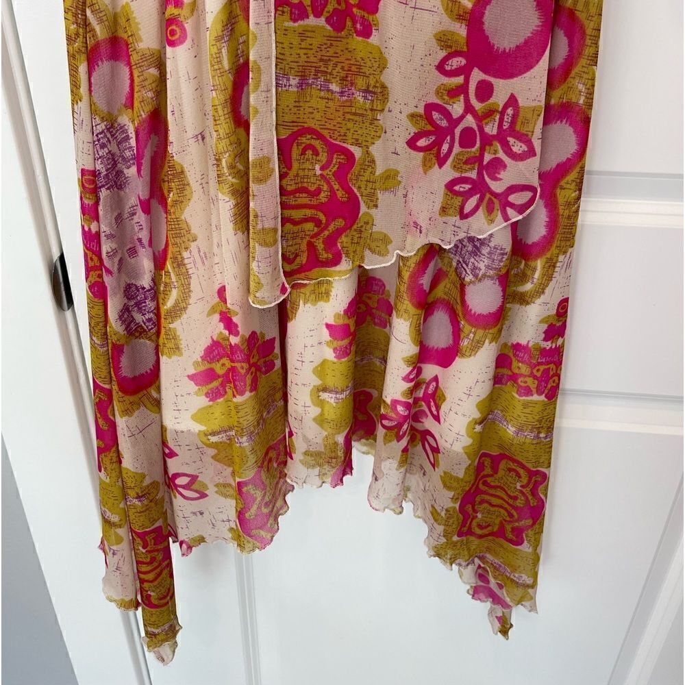 NEW BCBGMaxAzria Asymmetrical Hem Floral Dress.Size XS - Picture 12 of 16